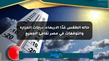 حالة الطقس غدًا الأربعاء: درجات الحرارة والتوقعات في مصر تفاجئ الجميع